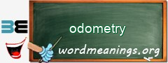 WordMeaning blackboard for odometry